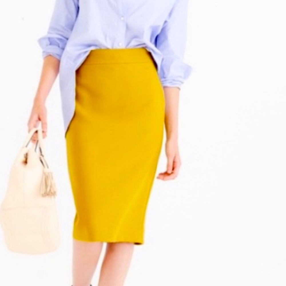 J crew No.2 pencil skirt wool blend excellent condition
